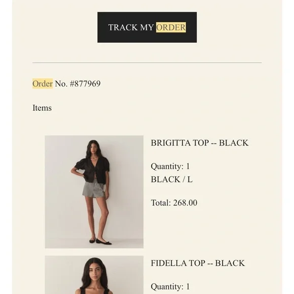 Doen Brigitta Top - Black - Large - Picture 4 of 4